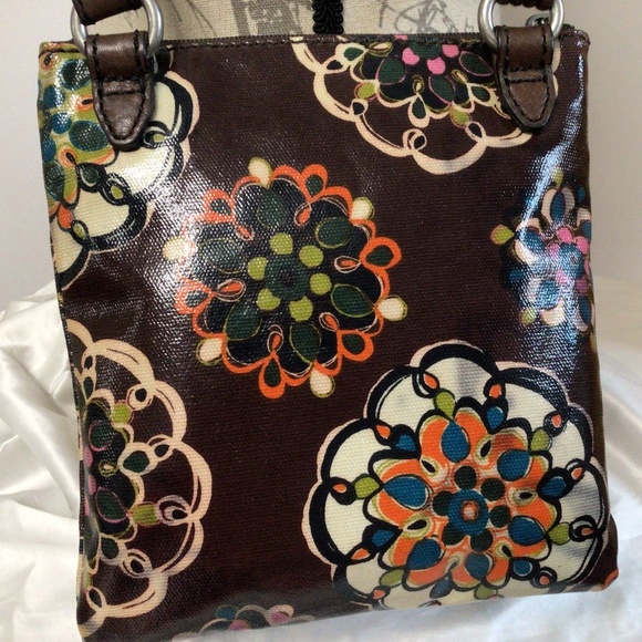 Fossil Key-per Mini Doodles Crossbody Bag Brown - Picture 6 of 6